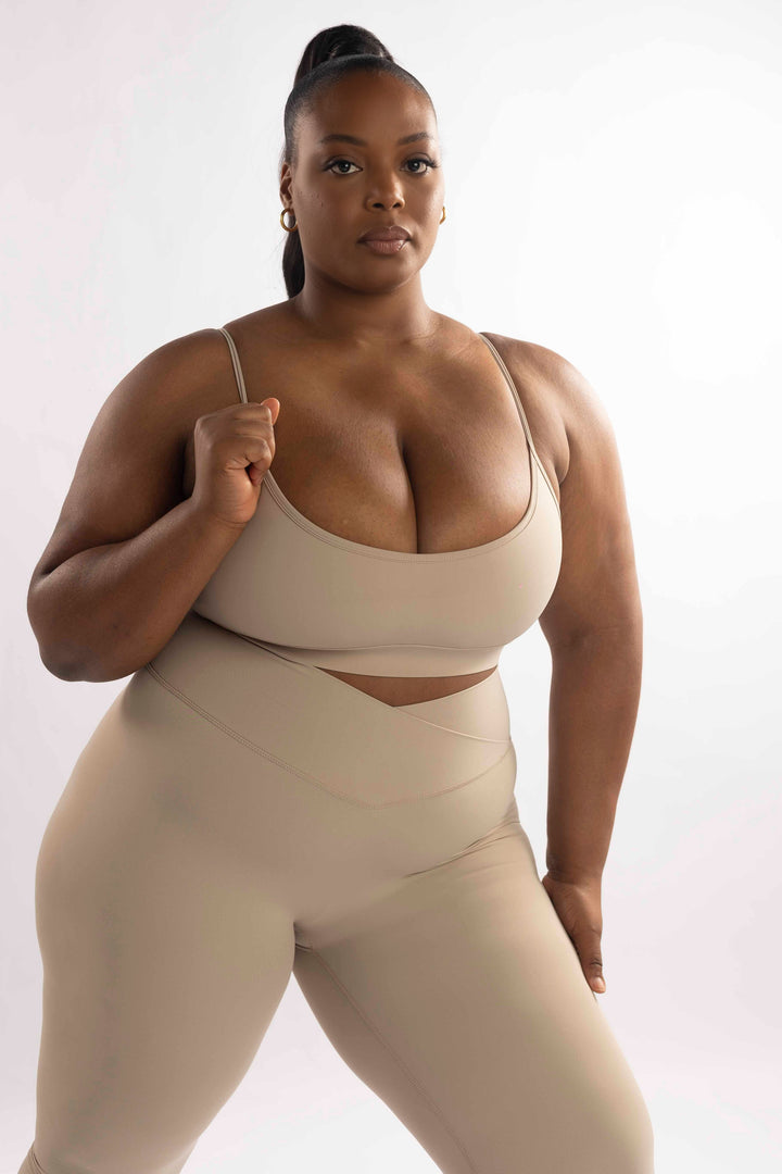 Bahati Bra Top in Taupe - MoldMe By Molly