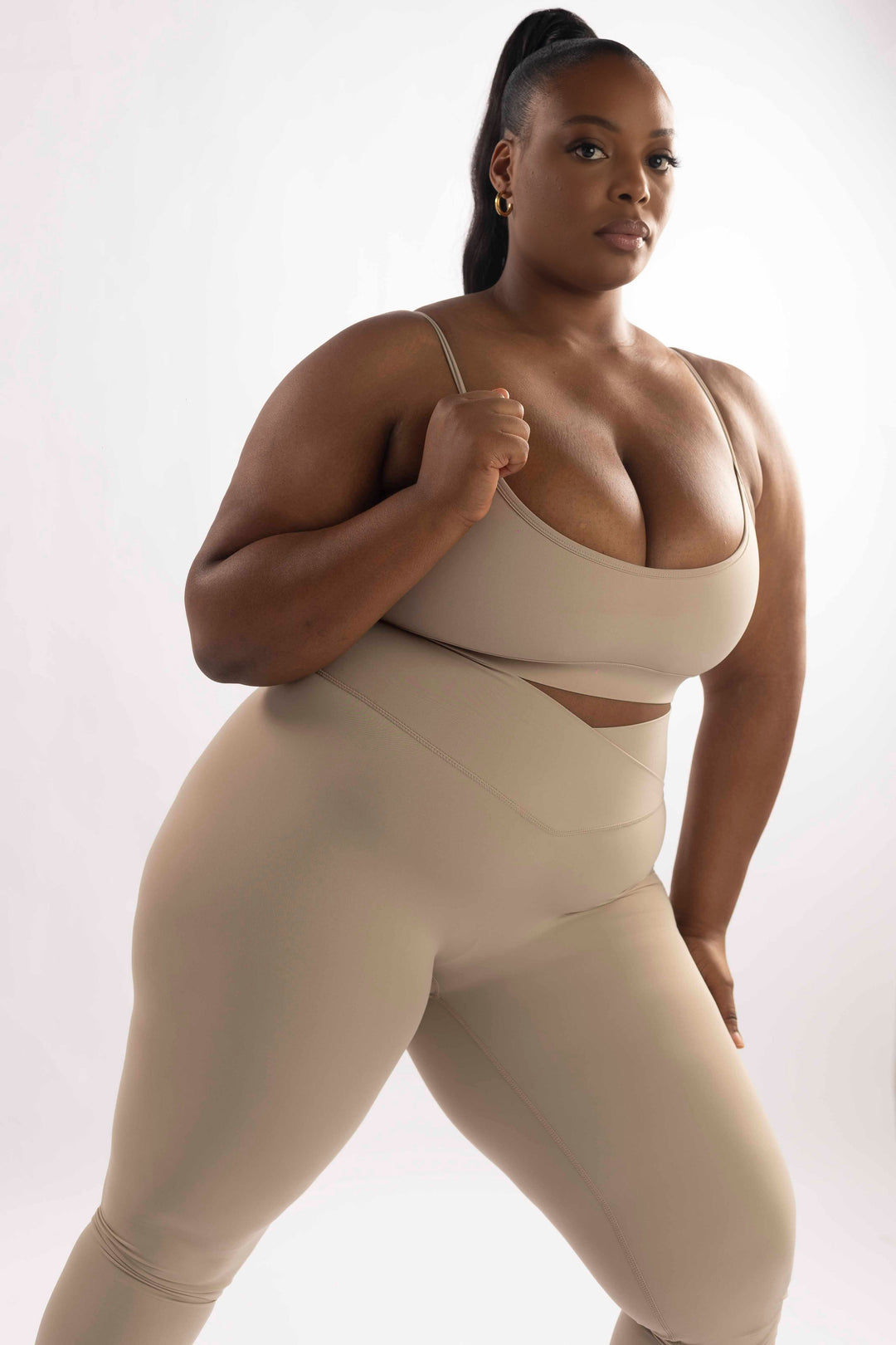 Bahati Bra Top in Taupe - MoldMe By Molly
