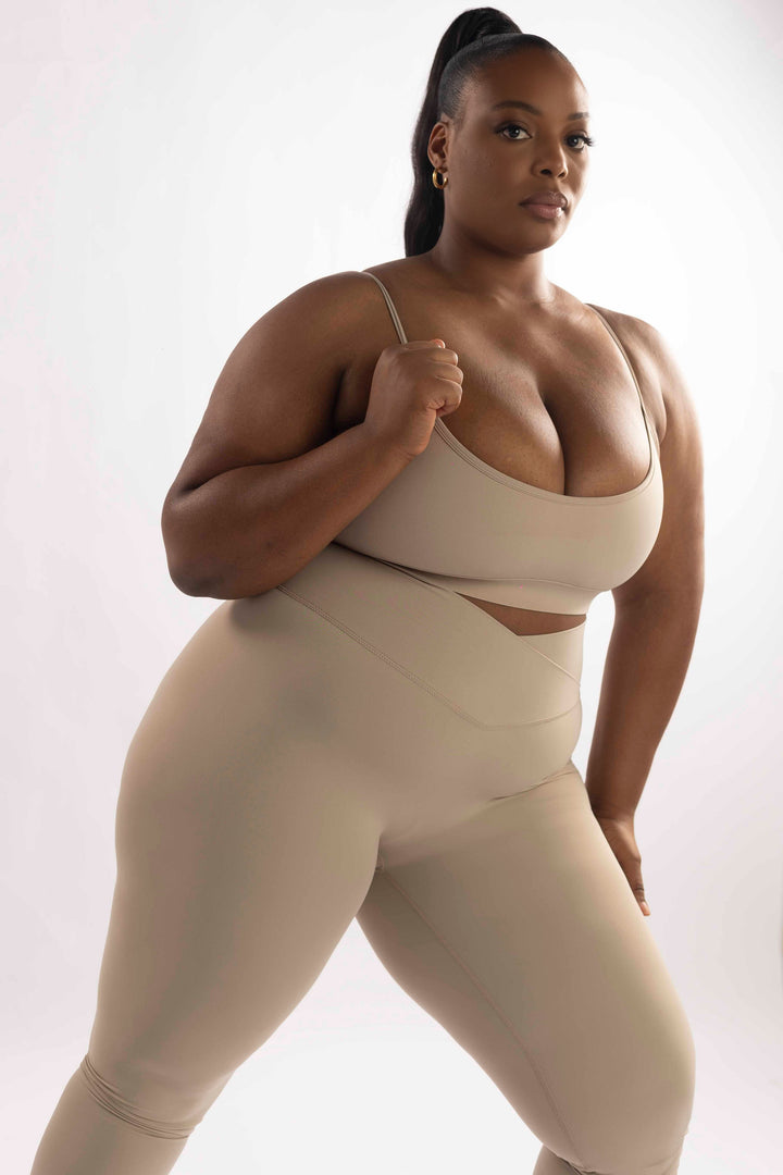 Bahati Bra Top in Taupe - MoldMe By Molly