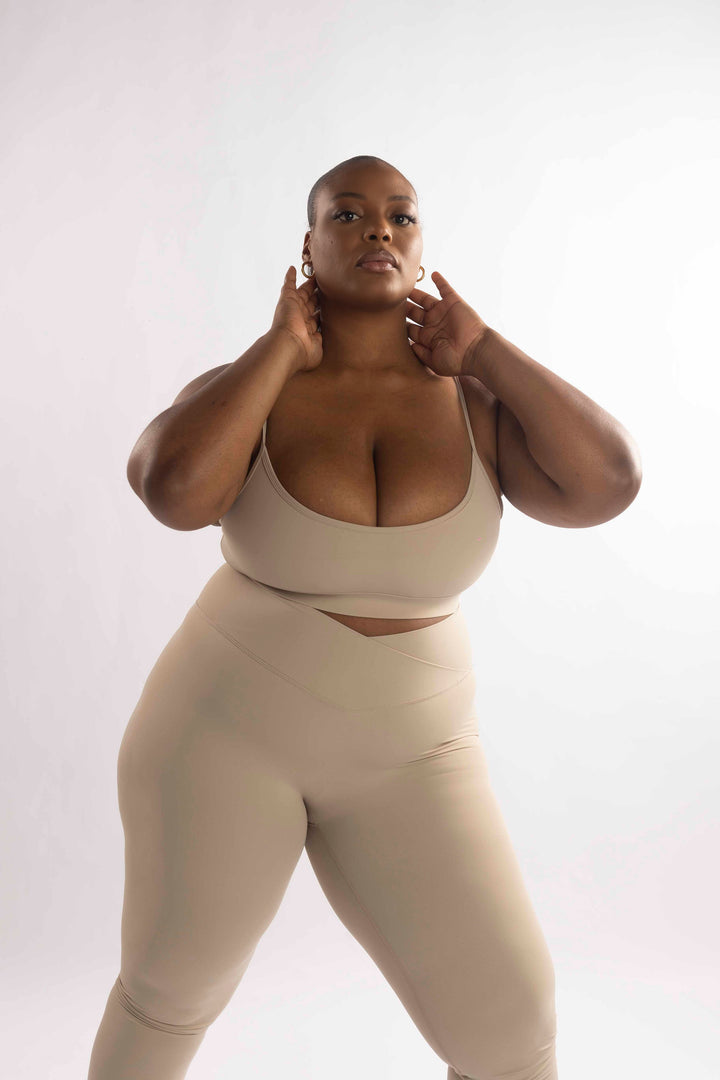Bahati Bra Top in Taupe - MoldMe By Molly