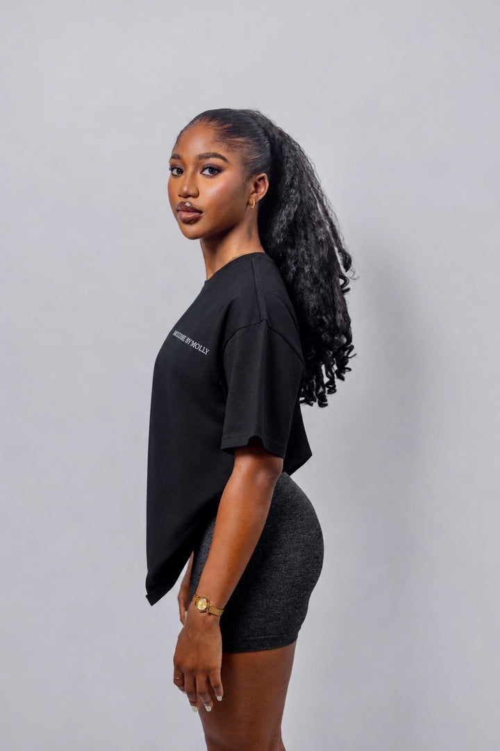 Kamali Oversized Tee in Black