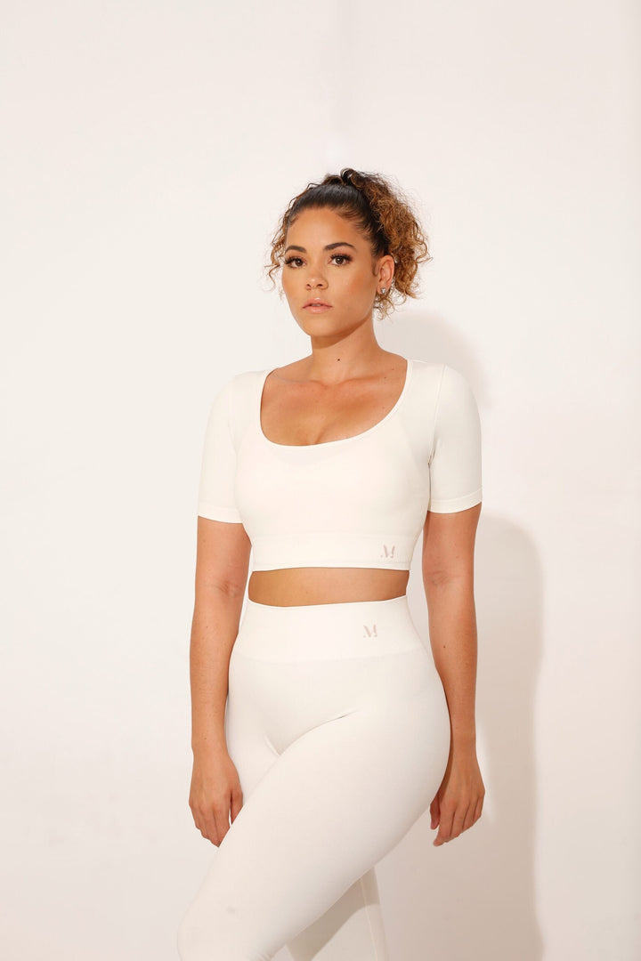 Amaré Coconut Milk Short Sleeve Top - MoldMe By Molly