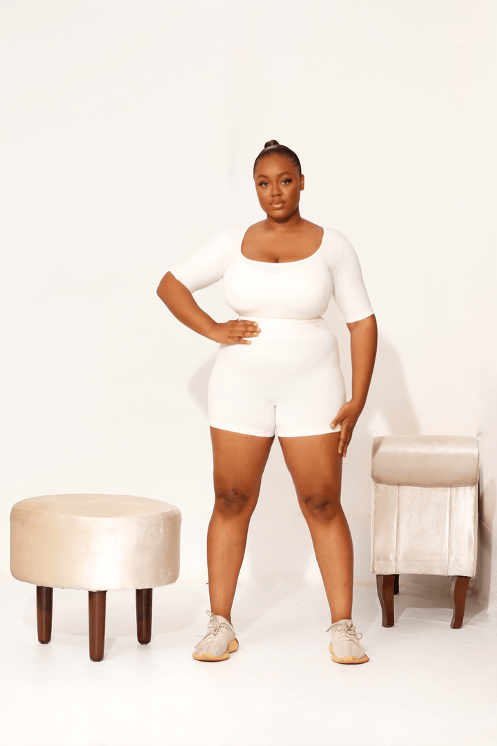 Amaré Coconut Milk Short Sleeve Top - MoldMe By Molly