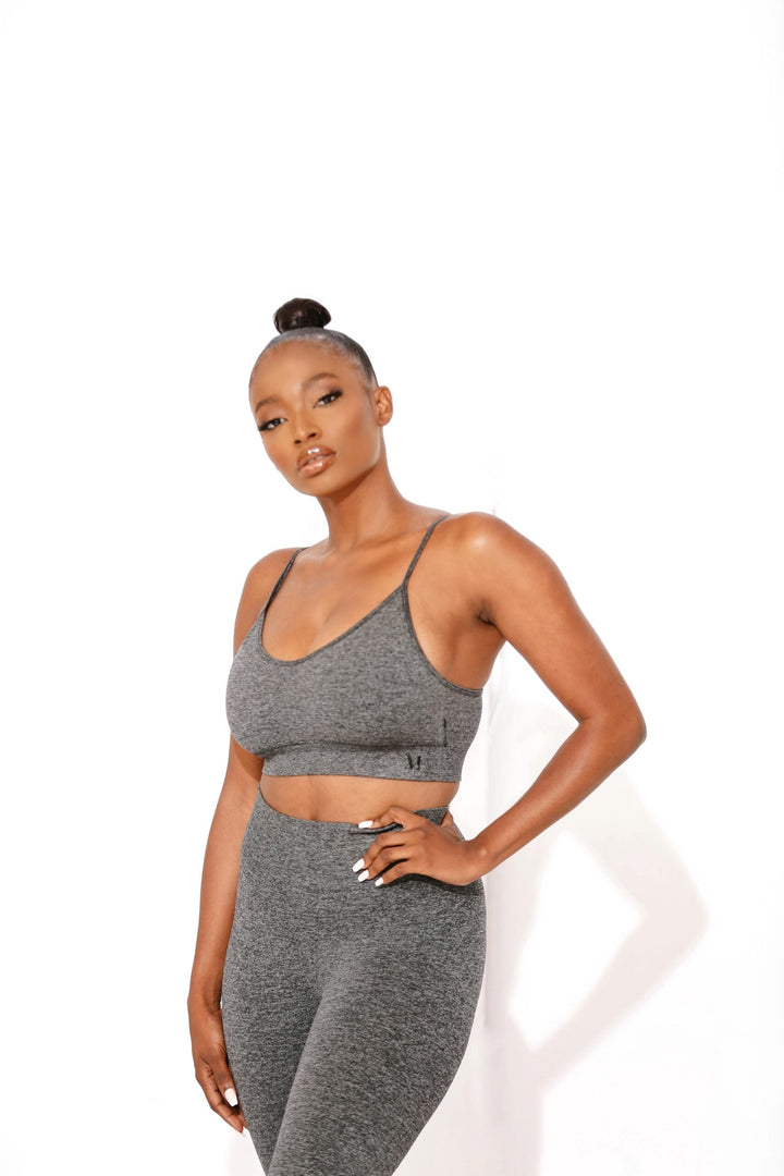 Amaré Dark Grey Bra Top - MoldMe By Molly