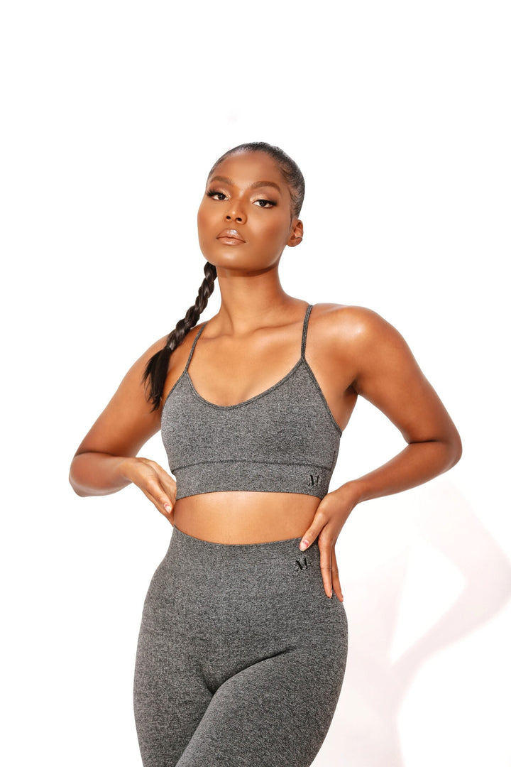Amaré Dark Grey Bra Top - MoldMe By Molly