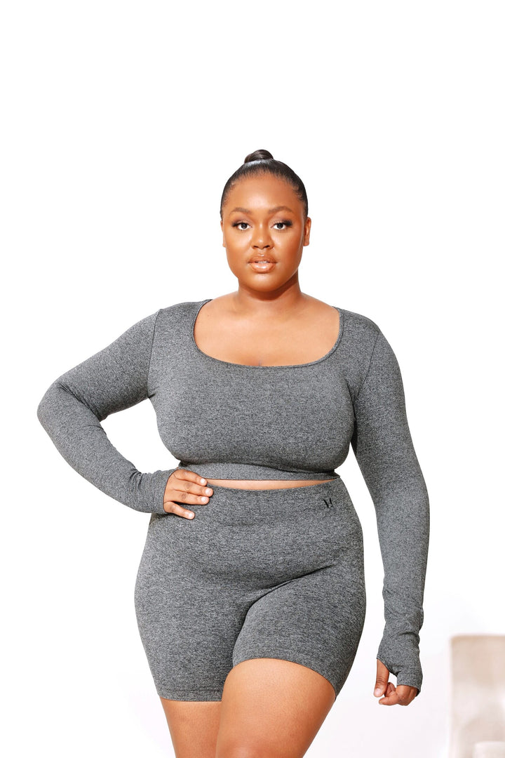 Amaré Dark Grey Shorts - MoldMe By Molly