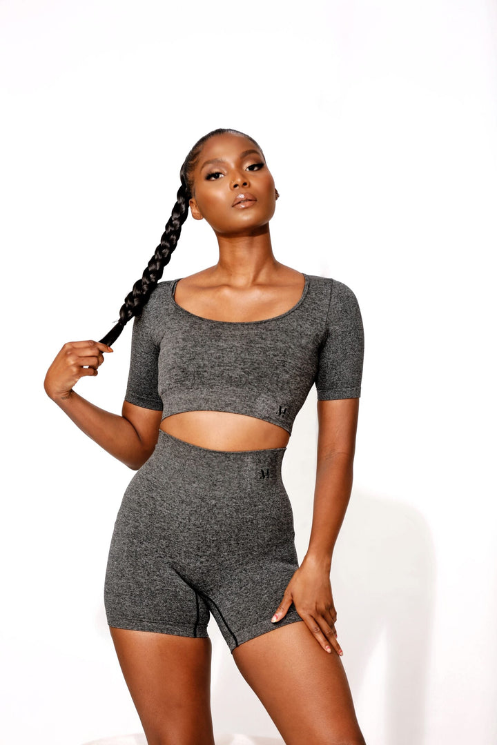Amaré Dark Grey Shorts - MoldMe By Molly