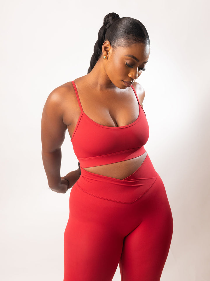 Bahati Bra Top in Ruby - MoldMe By Molly