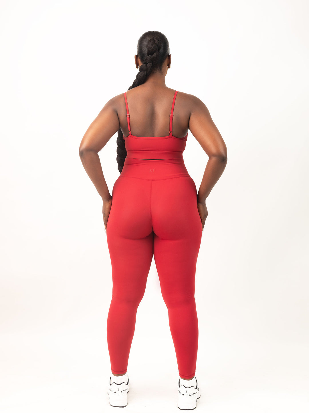 Bahati Crossover Full - Length Leggings in Ruby - MoldMe By Molly