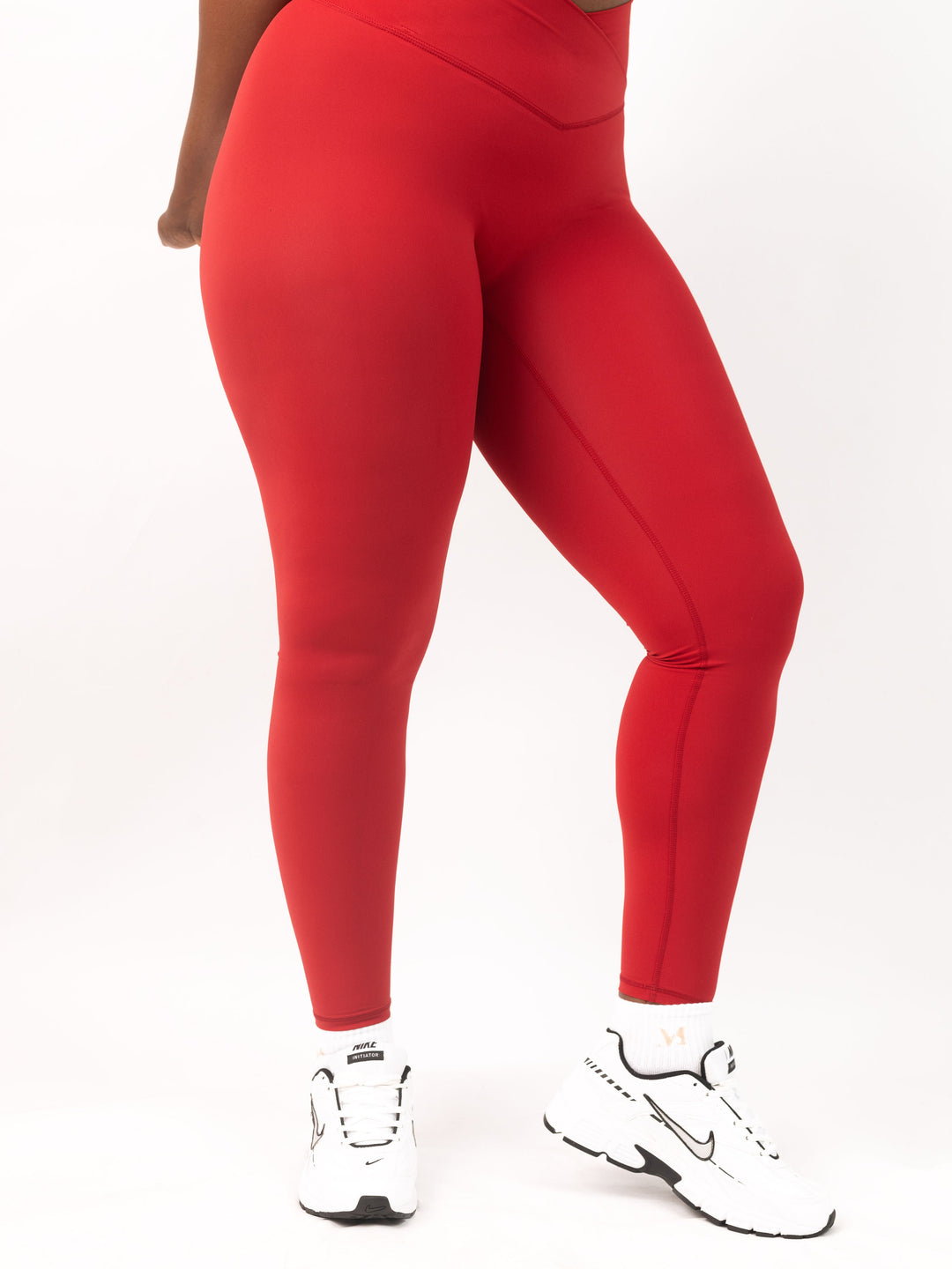 Bahati Crossover Full - Length Leggings in Ruby - MoldMe By Molly