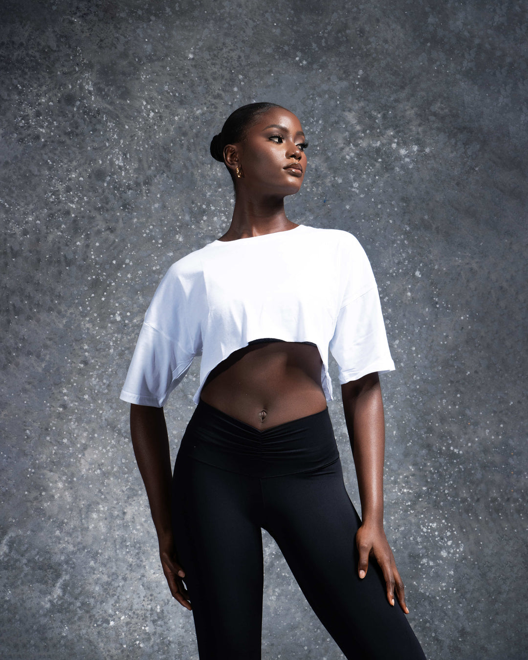 round loose crop top - MoldMe By Molly